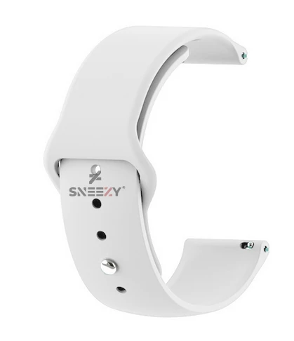 Sneezy Huawei Watch GT5 41mm İle Uyumlu Yumuşak PureLux Soft Silikon Kordon  Beyaz - Resim 4