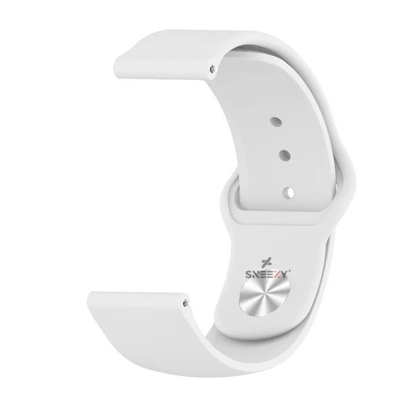 Sneezy Huawei Watch GT5 41mm İle Uyumlu Yumuşak PureLux Soft Silikon Kordon  Beyaz - Resim 3