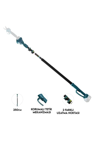 Assur ADN0700 2.5 Metre Teleskopik Uzatma Kol Dal Budama Testere Uyumlu - 2