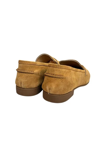Taba Hakiki Süet Deri Loafer - 4