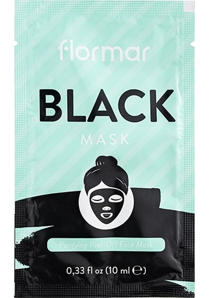 Flormar Gözenek Temizleyici Siyah Maske - Mask Sachette - 001 Black - 8682536014960