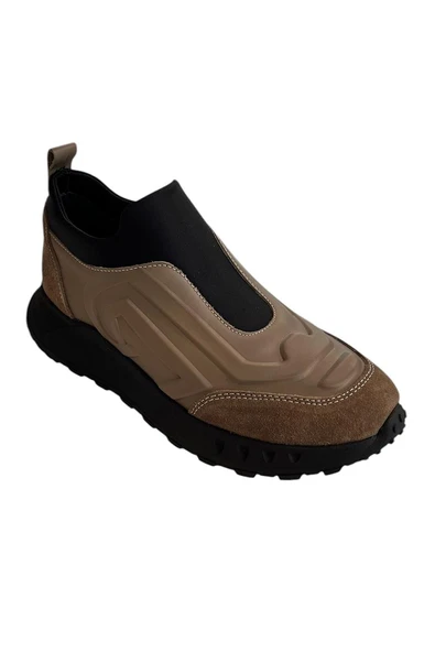Vizon Hakiki Deri Comfort Taban Sneaker - 2