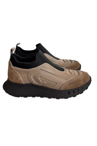 Vizon Hakiki Deri Comfort Taban Sneaker