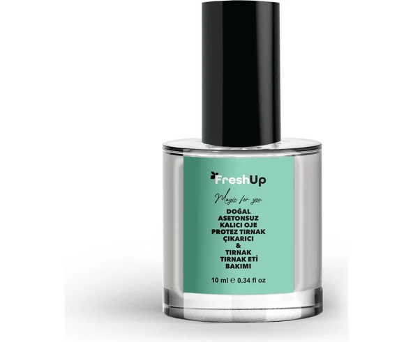 FRESH UP ASETONSUZ, DOĞAL, KALICI OJE, PROTEZ TIRNAK ÇIKARICI JEL, NATURAL - 2