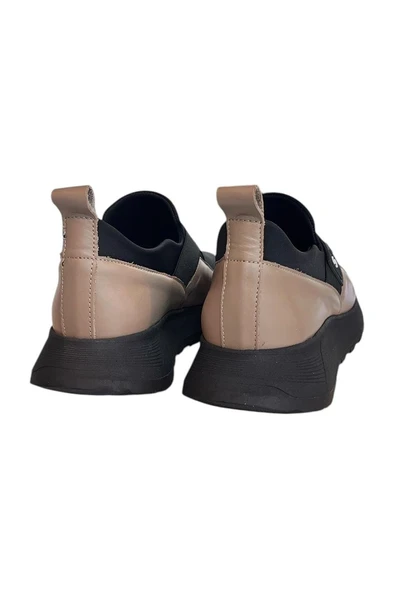 Vizon Hakiki Deri Comfort Taban Sneaker - 4