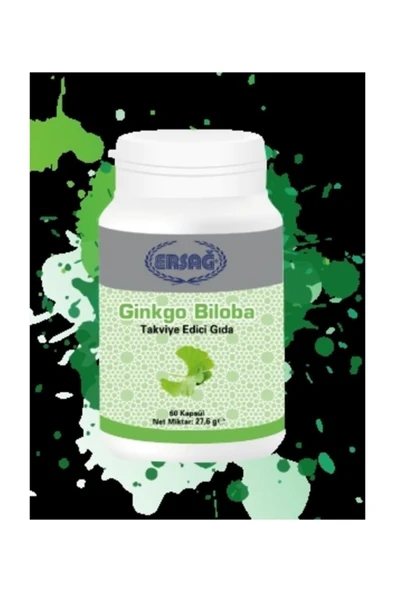 Ginkgo Biloba ( Takviye Edici Gıda ) 60 Kapsül