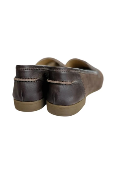 Kahve Hakiki Süet Deri Loafer - 4