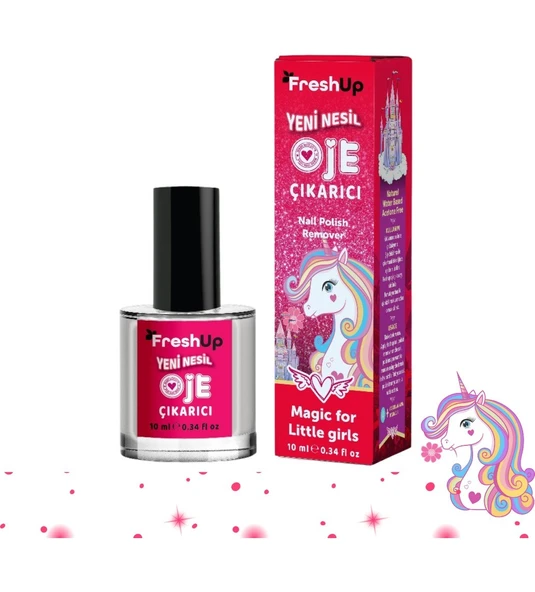 FRESH UP YENİ NESİL DOĞAL ÇOCUK OJE ÇIKARICI ÇİLEK KOKULU 10 ML - 2