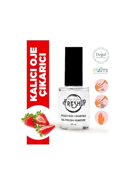 FRESH UP ÇİLEK KOKULU KALICI OJE ÇIKARICI JEL 10 ML