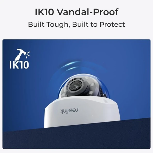 REOLINK 8MP DOME Motorize 5x Zoom P437 IP Güvenlik Kamerası PoE IP67, Renkli - Resim 2