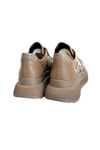 Vizon Hakiki Deri Comfort Taban Sneaker - 4