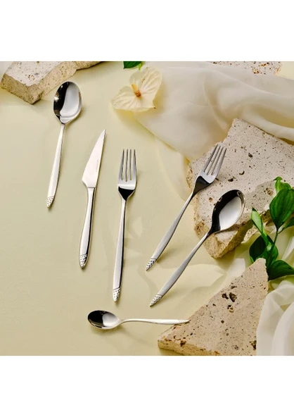 Karaca Bore Elegance 36 Parça 6 Kişilik Çatal Kaşık Bıçak Kutulu