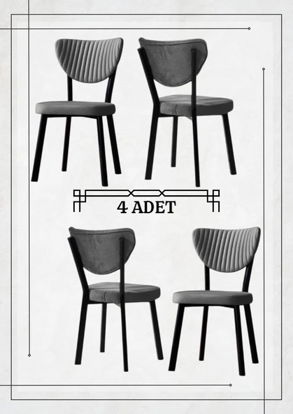 ELMA SANDALYE ( 4 ADET )