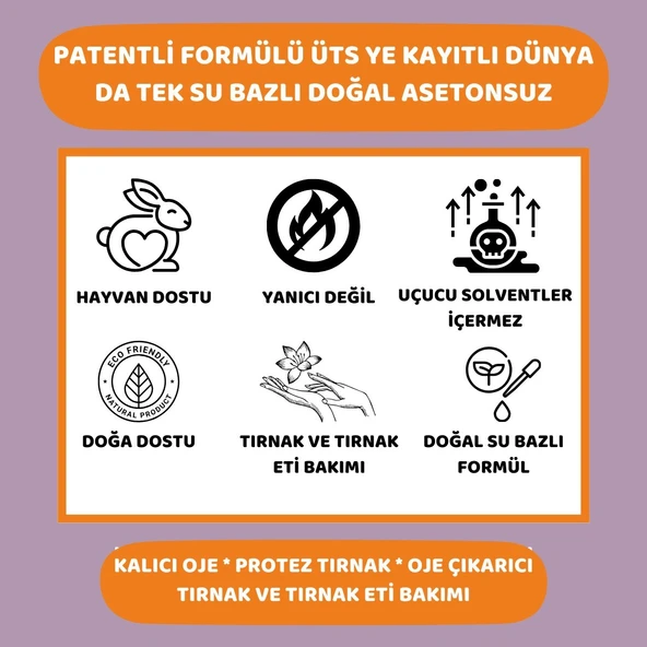 FRESH UP ASETONSUZ, DOĞAL, KALICI OJE, PROTEZ TIRNAK ÇIKARICI JEL, PORTAKAL - 4