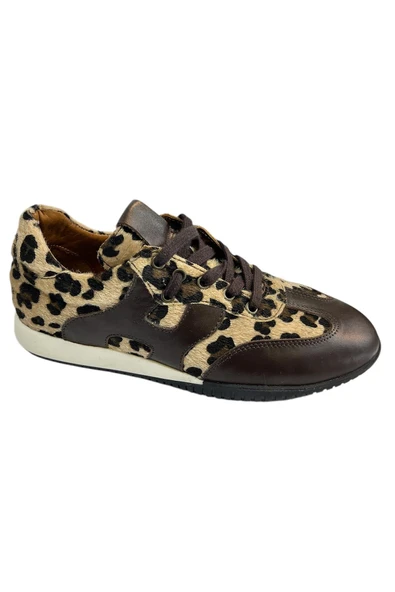 Leopar Hakiki Deri Sneaker - 2