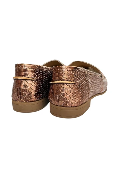 Bakır  Hakiki  Deri Loafer - 4