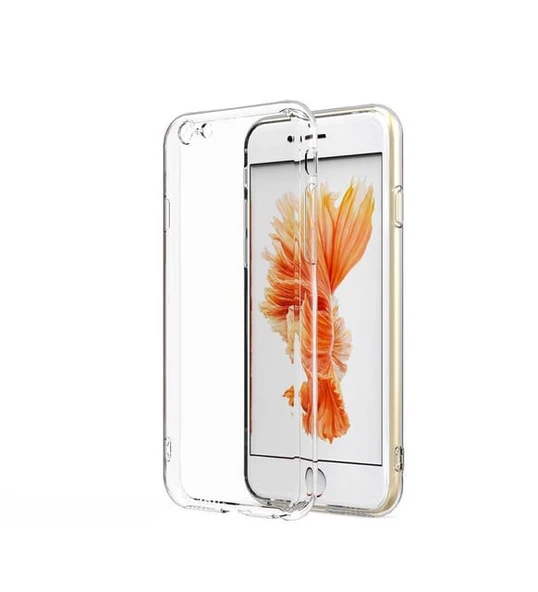 Iphone 6G-4.7İnç İçin Şeffaf Silikon Kılıf Arka