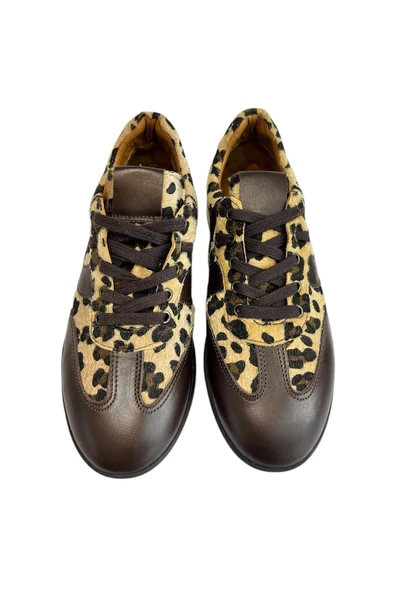 Leopar Hakiki Deri Sneaker - 3