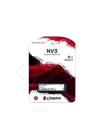 Kingston NV2 4TB 6000/5000MB/s PCIe 4 NVMe M.2 SSD Disk SNV3S/4000G - 4