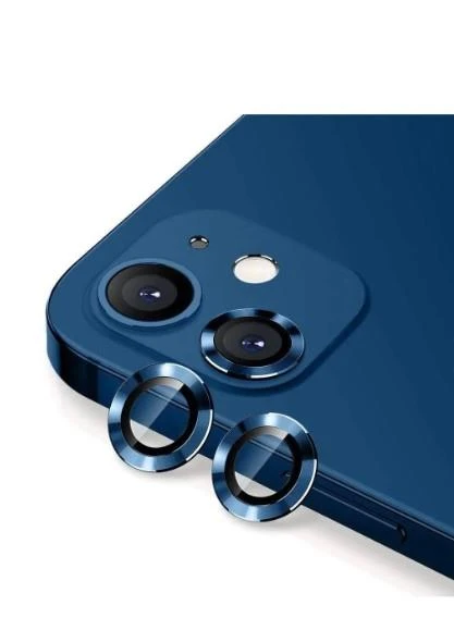 Iphone 13/13 Mini Uyumlu Kamera Koruyucu Lens Mercek Metal Çerçeveli 2li Set - 4