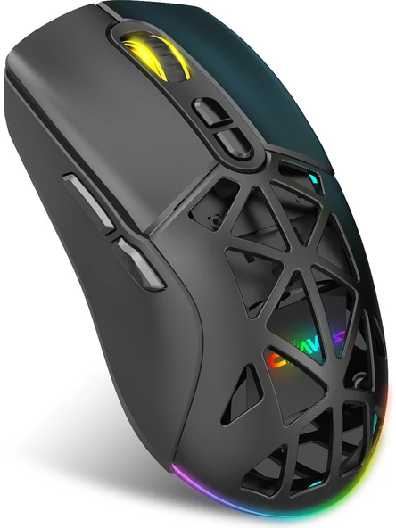 Claw's Nexus Air V1 Kablosuz 10000 Dpi Pixart PMW3325 Sensör Makro Yazılımlı & Değiştirilebilir Kapaklı RGB Kablosuz Gaming - 4