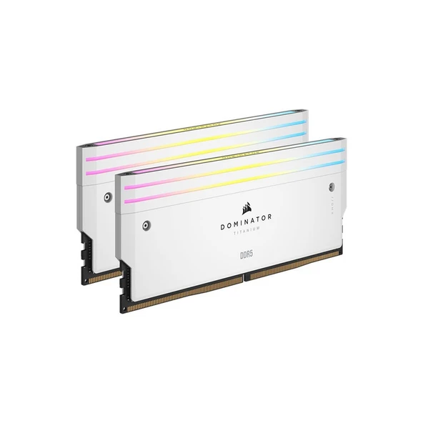 CORSAIR CMP96GX5M2B6000Z30W DOMINATOR TITANIUM RGB 96GB(2x48GB) DDR5 6000Mhz CL30 AMD EXPO Beyaz Ram - 2