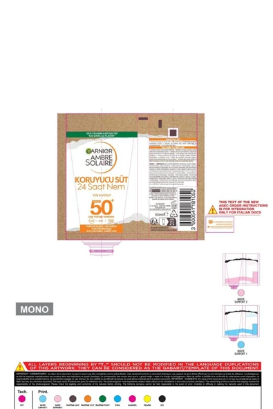 Garnier Ambre Solaire Güneş Koruyucu Süt SPF 50 – Yüksek Koruma, 50 ml - 2