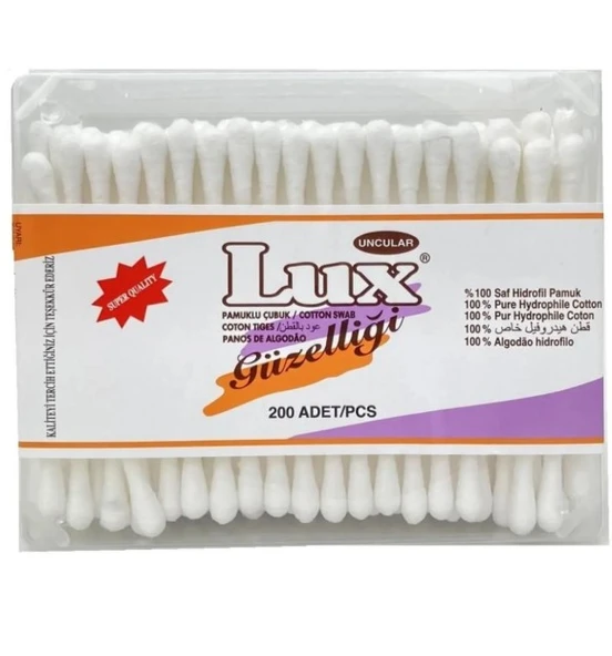 Lüx Kulak Çubuğu 200 ' lü Kare Kutu