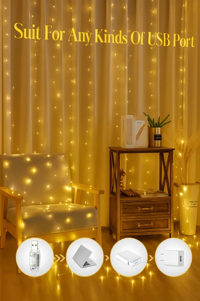 Su Geçirmez LED Dize Işıklar Uzakta Kumandalı Parti Düğün Ev Dekorasyonu için Zamanlayıcı 300 LED - 4