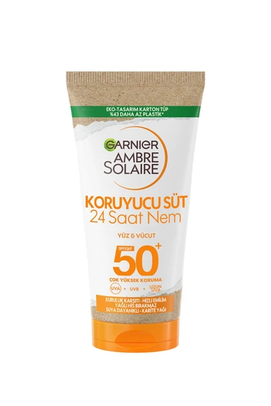Garnier Ambre Solaire Güneş Koruyucu Süt SPF 50 – Yüksek Koruma, 50 ml