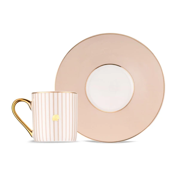 Jumbo Navy 2'li Kahve Fincan Takımı Beige - 5
