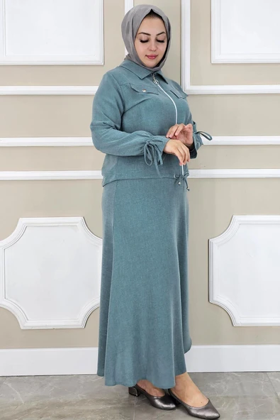 KADIN MANŞETİ BAĞ İPLİ TESETTÜR TAKIM - 7