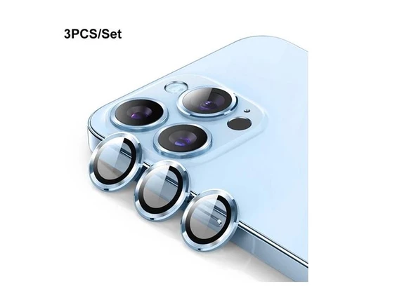 Iphone 13 Pro Max / 13 Pro Uyumlu Safir Kamera Lens Koruyucu - 4