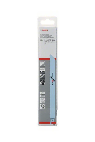 Panter Bıçağı S 1125 VF Heavy For Metal 25'Li