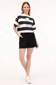 LUMBERJACK WL LIMA 11GFL977 4FX Ekru Kadın Kısa Kol T-Shirt 101643415 - 2