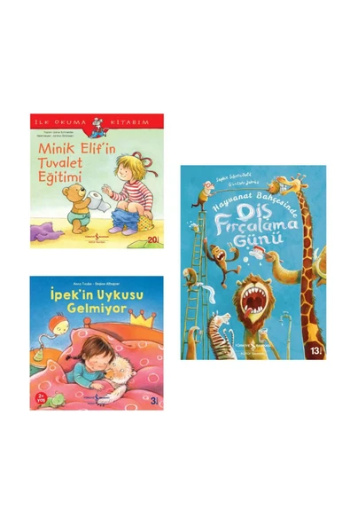 Minik Elif'in Tuvalet Eğitimi - Diş Fırçalama Günü - İpek'in Uykusu Gelmiyor ( Okul Öncesi 3 Kitap )