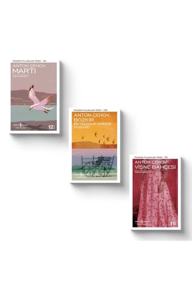 Anton Çehov 3 Kitap Set - Martı - Bozkır - Vişne Bahçesi