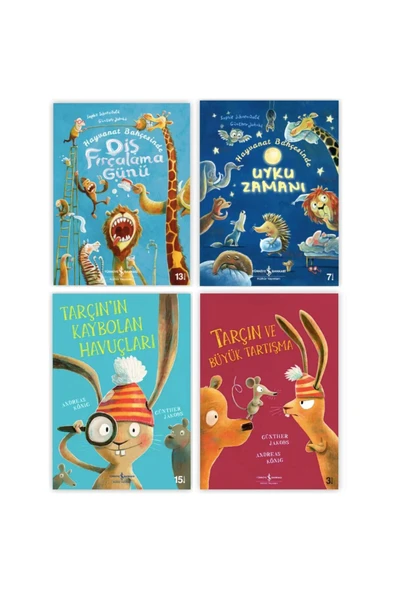 Harika- Diş Fırçalama Günü-Uyku Zaman-Tarçın’ın Kaybolan Havuçları-Tarçın ve Büyük Tartışma-4 Kitap