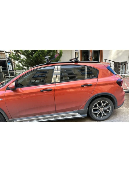 Fiat Egea Cross 2015-2025 Arası Krom Cam Direği 6 Parça Paslanmaz Çelik ürün görseli 1