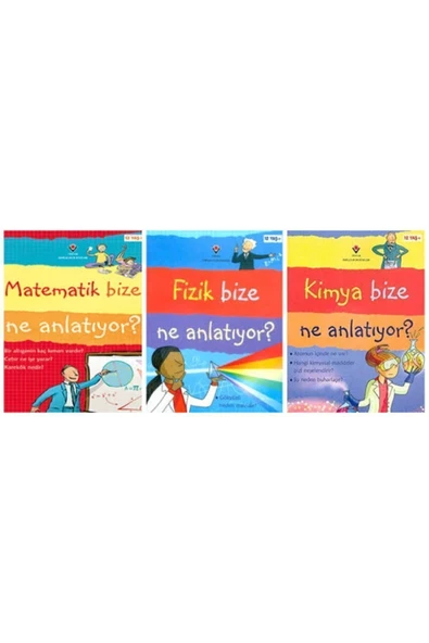 EĞLENCELİ BİLİM-Tübitak Matematik-fizik-kimya Bize Ne Anlatıyor Serisi 12+ Yaş 3 Kitap
