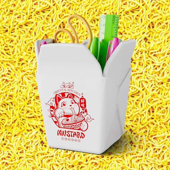 Mustard Noodle Seramik Kalemlik - Resim 3