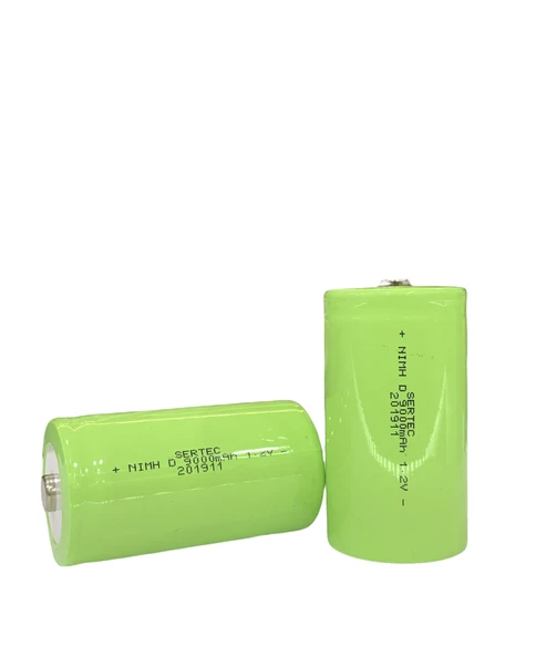 1.2V 9000 Mah Ni-Mh D Size Şarjlı Pil - Başlı / Top Head