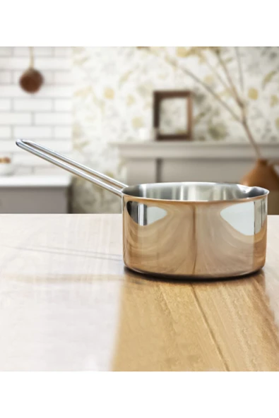 Steel&More  Çelik Kaçerola Sosluk Sütlük 16cm - 2