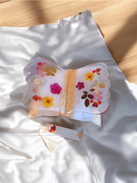 Epoksi  El Emeği Kuranı Kerim Rahle Standı Organizeri Çeyizlik - 3