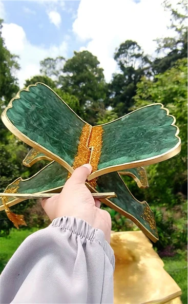 Epoksi El Emeği Kuranı Kerim Rahle Standı Organizeri Çeyizlik - 5