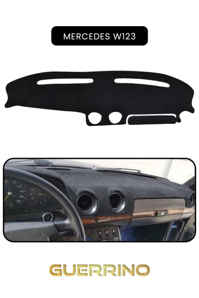 MERCEDES W123TORPİDO KORUMA HALISI SİYAH KENAR ürün görseli 1