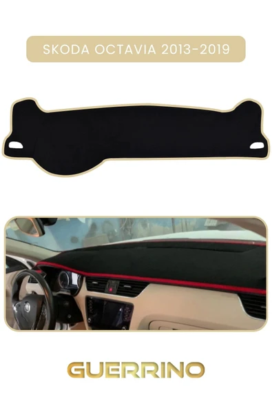 SKODA Octavia (2013-2019)TORPİDO KORUMA HALISI BEJ KENAR ürün görseli 1