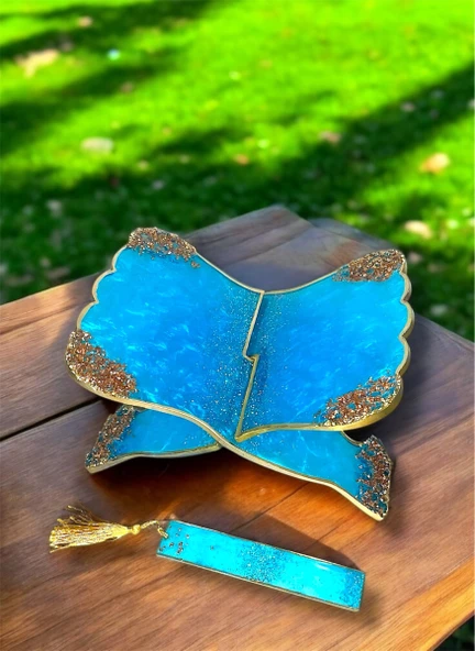 Epoksi  El Emeği Kuranı Kerim Rahle Standı Organizeri Çeyizlik - 7