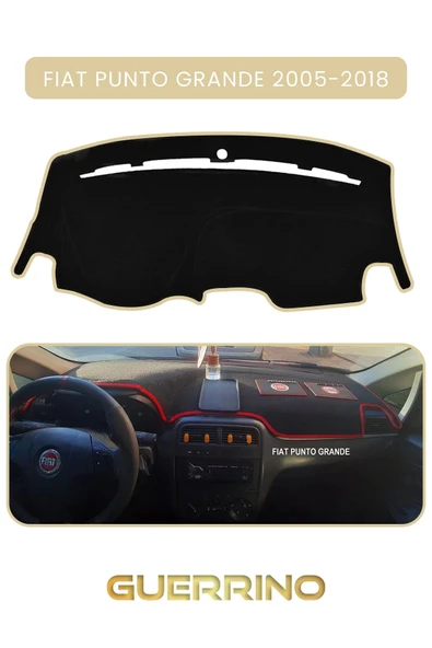 FIAT Punto grande 2005-2018 Modellerine UygunTORPİDO KORUMA HALISI BEJ KENAR ürün görseli 1