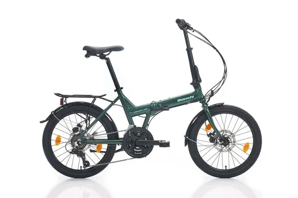 BIANCHI ADHOC KATLANIR BİSİKLET 380H MD 20 JANT 21 VİTES TOURNEY GREEN CELESTE GLOSSY